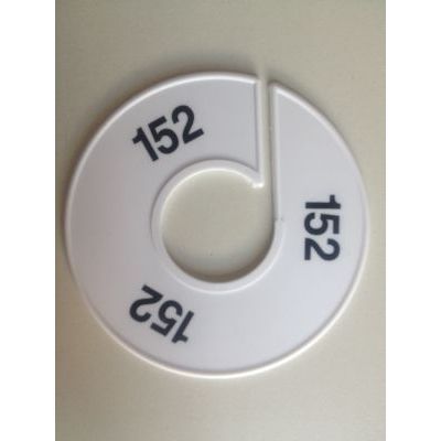 Klika -  Maatring 11 cm wit/zwart 152