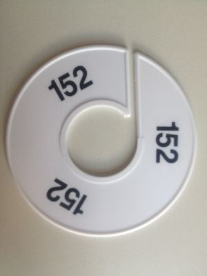 Klika - Misura anello 11 cm bianco/nero 152