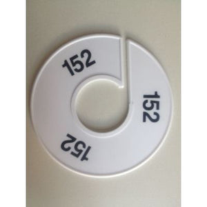 Klika -  Maatring 11 cm wit/zwart 152