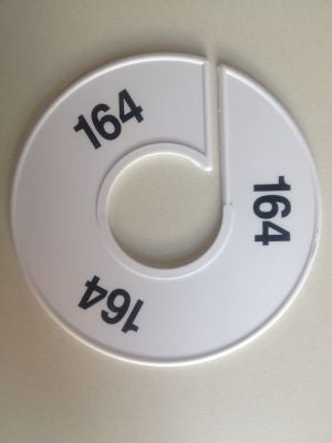 Klika -  Maatring 11 cm wit/zwart 164
