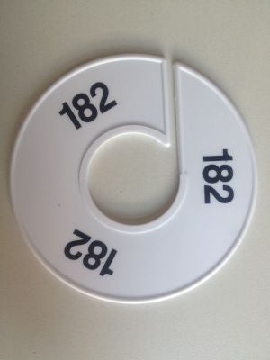 Klika -  Maatring 11 cm wit/zwart 182