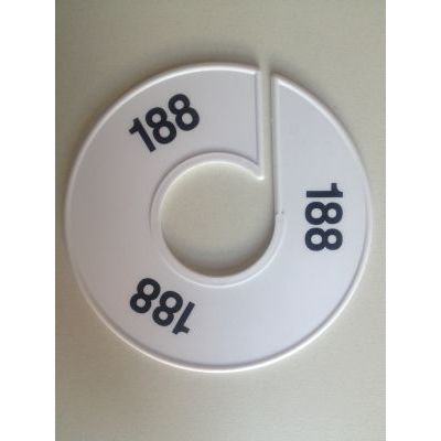 Klika -  Maatring 11 cm wit/zwart 188