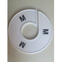 Klika -  Maatring 11 cm wit/zwart M