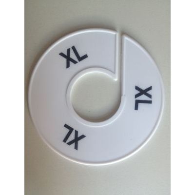 Klika -  Maatring 11 cm wit/zwart XL