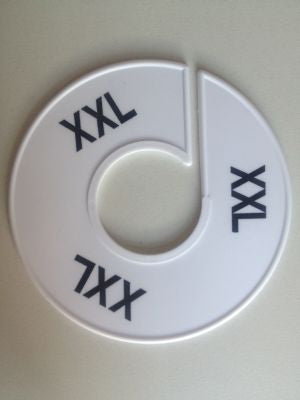 Klika - Misura anello 11 cm bianco/nero XXL