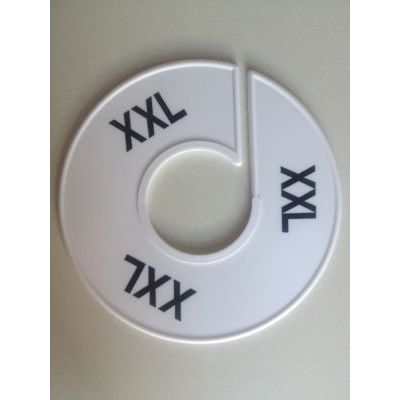 Klika - Size ring 11 cm white/black XXL