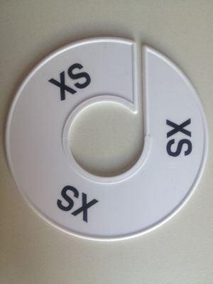 Klika -  Maatring 11 cm wit/zwart XS