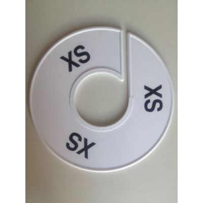 Klika -  Maatring 11 cm wit/zwart XXS