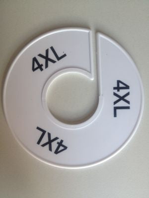 Klika - Misura anello 11 cm bianco/nero 4XL