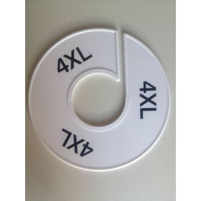 Klika -  Maatring 11 cm wit/zwart 4XL