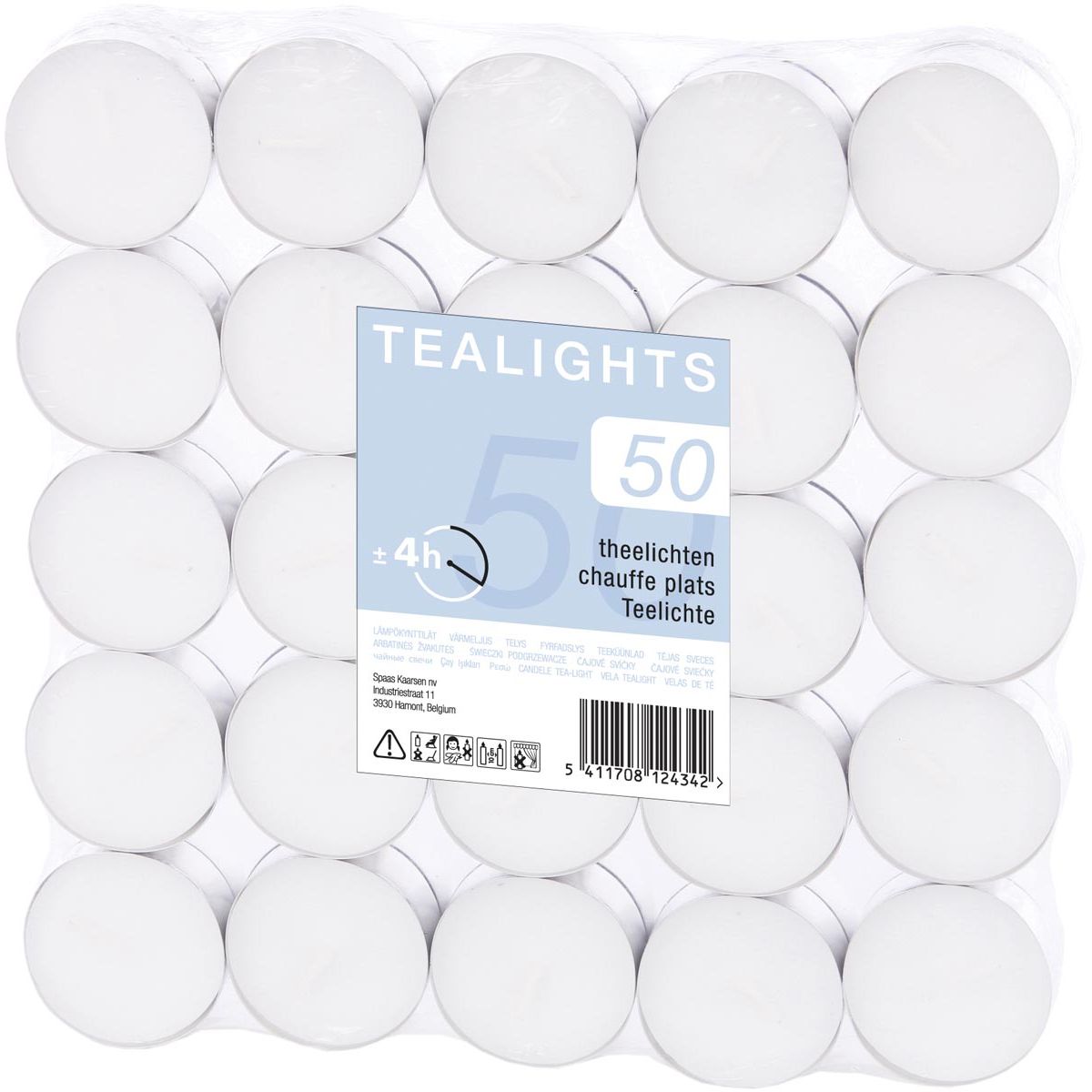 Klika -  Theelichtjes, pak van 50 stuks