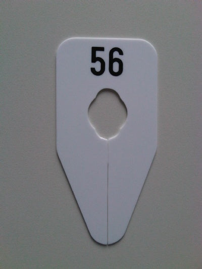 Klika - Size indicator oval black/white 54