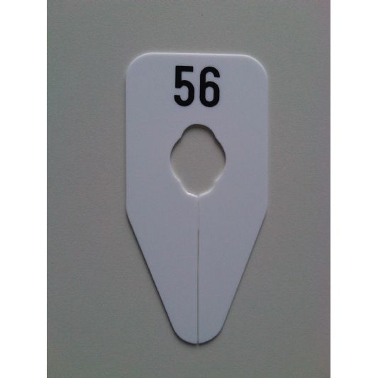 Klika - Indicatore di taglia ovale nero/bianco 54