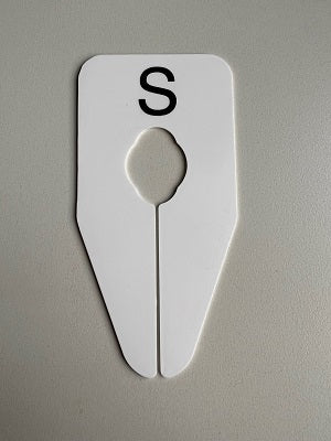 Klika - Indicador de talla ovalado blanco/negro S