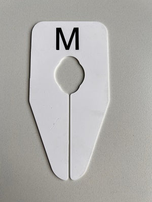 Klika - Indicador de talla ovalado blanco/negro M