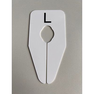 Klika - Size indicator oval white/black L