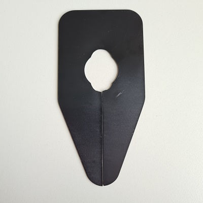 Klika - Size indicator oval black unprinted 140 pieces