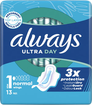 Always - Ultra Day sanitary towels Normal, pack of 13 pieces