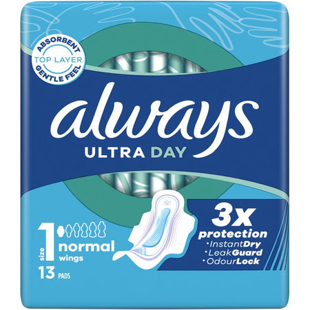 Always - Assorbenti Ultra Day Normale, confezione da 13 pezzi