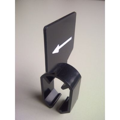 Klika - Size indicator with black arrow without size