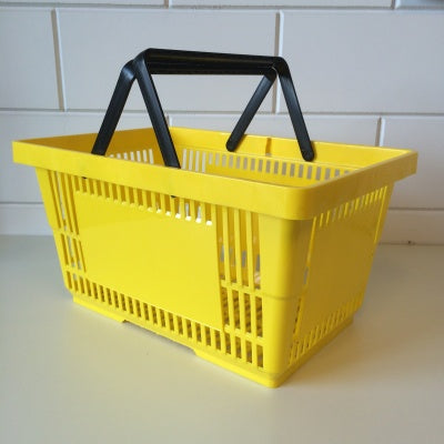 Klika - Panier de courses jaune BIG avec 2 anses