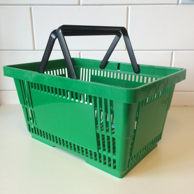 Klika -  Winkelmandje groen BIG met 2 handgrepen 14 stuks
