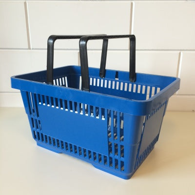 Klika - Shopping basket blue 2 handles 22 liters