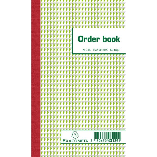 Exacompta - Libro de pedidos 175x105mm 50x3 hojas | 10 piezas