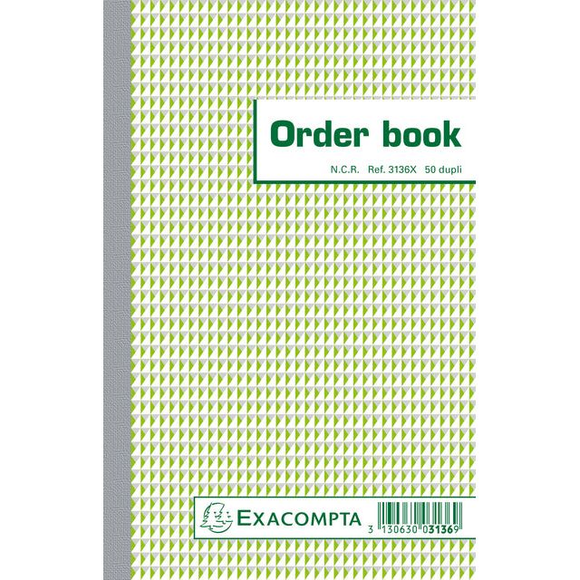 Exacompta - orderbook, ft 21 x 13,5 cm, dupli (50 x 2 vel)