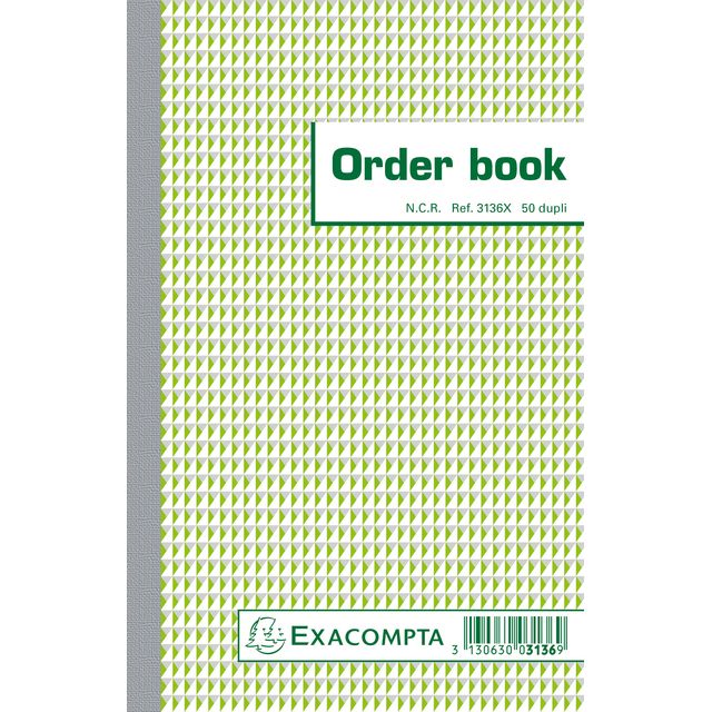 Exacompta - Libro de pedidos 210x135mm 50x2 hojas | 10 piezas