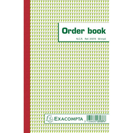 Exacompta - Order book 210x135mm 50x3 sheet line