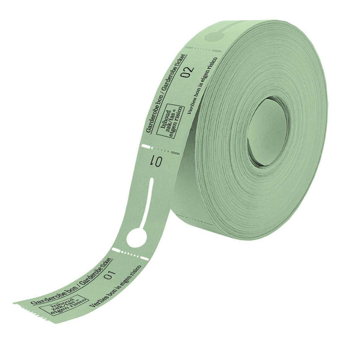 Combicraft - Chèques garde-robe numérotés de 1 à 500 verts 500 pièces