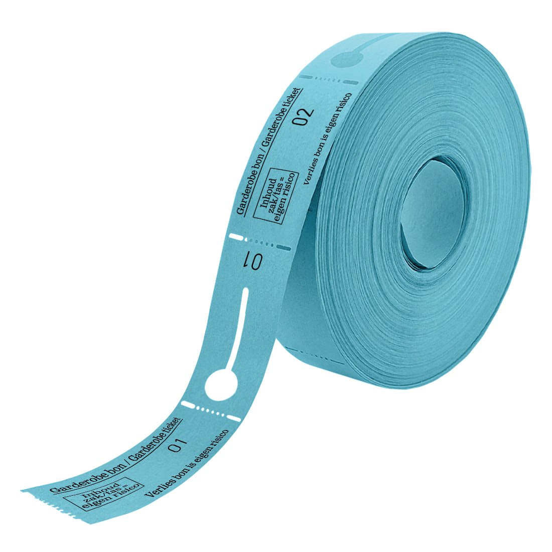 Combicraft - Chèques garde-robe numérotés de 1 à 500 bleu 500 pièces