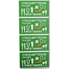 Combicraft - Vale de consumo protección UV 500 piezas verde