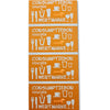 Combicraft -  Consumptiebon  uv beveiliging or 500st | 5 stuks