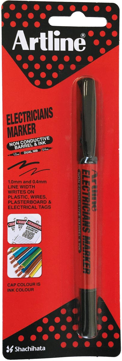Artline - marker Electricians, black