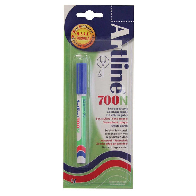 Artline - Pennarello indelebile 700N blu, in blister