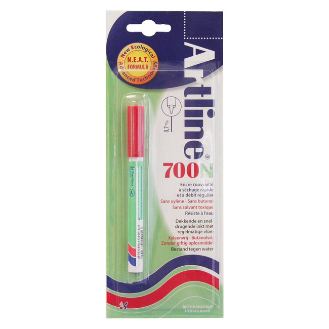 Artline - Permanent marker 700N rood, op blister