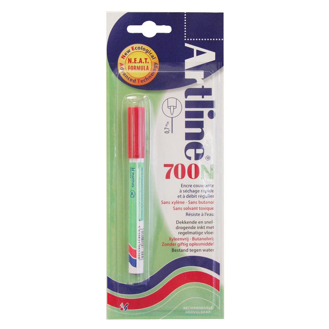 Artline - Rotulador permanente 700N rojo, en blister