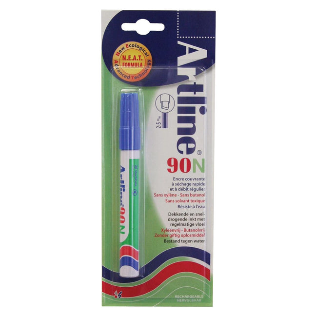 Artline - Permanent marker 90N blauw, op blister