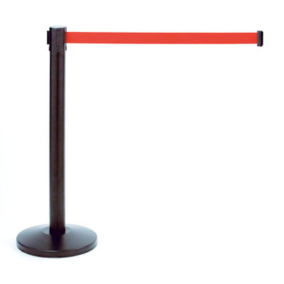 Klika - Zugangspfosten schwarz mit rotem Gürtel