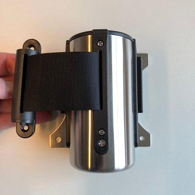 Klika - Ceinture d'accès chromée avec ceinture noire