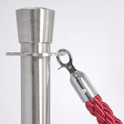 Klika - Poteau d'accès couleur chrome hauteur 1 mètre