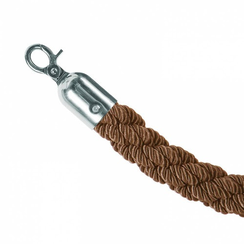 Klika - Cordón bronce con cromo para poste de acceso