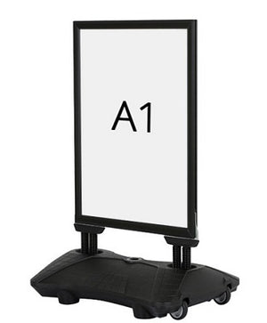 Klika -  Stoepbord Boulevard Din A1 zwart