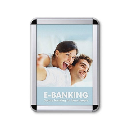 Klika - Cornice a clic 30x42 cm ALU 32 mm A3 Angolo tondo 6 pezzi