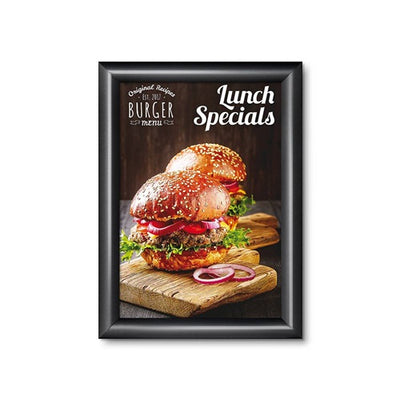 Klika - Click frame 21x30cm ALU 25mm A4 black 8 pieces