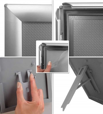 Klika -  Kliklijst 15x21cm ALU 14mm A5 wand/desk