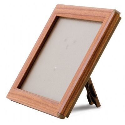 Klika - Cornice a clic 15x21 cm ALU 15 mm A5 aspetto legno 7 pezzi