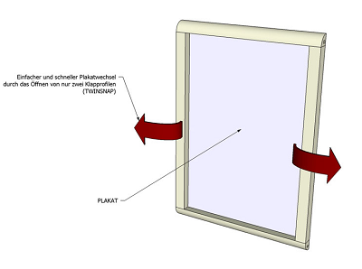 Klika - Click frame Prestige 59x84 cm A1